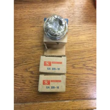 3 New in box FS Bearing Units # SA-205-16 Sealed ball bearing