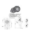 25 mm 3-Bolt Flange Bracket Units Cast Iron UCFB205 Mounted Bearing UC205+FB205 #2 small image