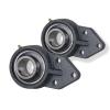 2x 1  1/4 in 3-Bolt Flange Bracket Units Cast Iron UCFB207-20 Mounted Bearing #1 small image