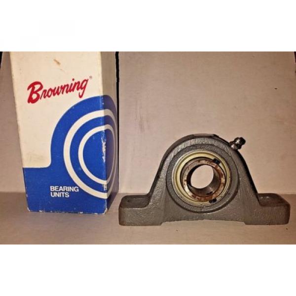 BROWNING BEARING UNITS VPS-116 DATE 6/15/91 CAST IRON, 2 BOLT-BASE, PILLOW BLOCK #1 image