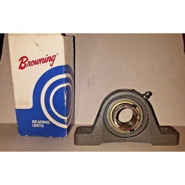 BROWNING BEARING UNITS VPS-116 DATE 6/15/91 CAST IRON, 2 BOLT-BASE, PILLOW BLOCK #3 image